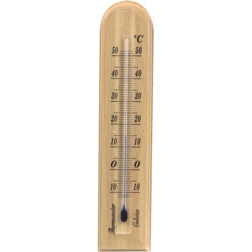 Termometr pokojowy 20,5 cm jasne drewno