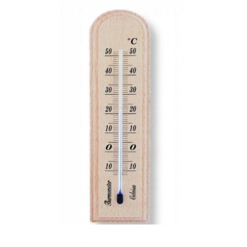 Termometr pokojowy 15 cm drewniany