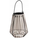 LAMPA LAMPKA OGRODOWA SOLARNA WISZĄCA RATTANOWA ELEGANCKA 12x12x24 cm