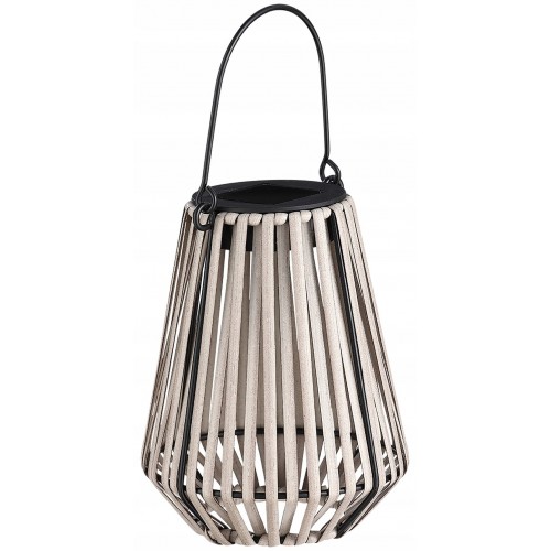 LAMPA LAMPKA OGRODOWA SOLARNA WISZĄCA RATTANOWA ELEGANCKA 12x12x24 cm