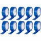 ZESTAW TAŚMA IZOLACYJNA 19 MM DŁ 10 M PVC MAX 80°C 600V NIEBIESKA 10 SZT