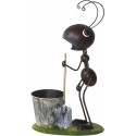 DEKORACJA OGRODOWA FIGURKA MRÓWKA DONICZKA METALOWY DO OGRODU 25x14x44 CM