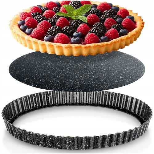 FORMA DO TARTY GRANITOWA Z WYJMOWANYM DNEM ŚREDNICA 28CM VILDE