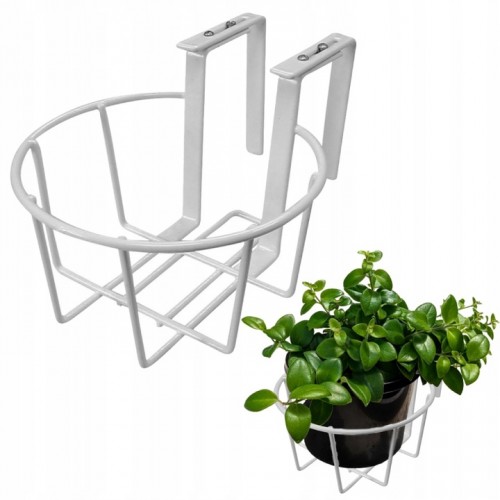 REGULOWANY UCHWYT WIESZAK METALOWY DO DONICZEK NA PORĘCZE STREND PRO 25 CM
